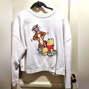 Winnie the Pooh and Tigger Semi-Cropped Sweatshirt